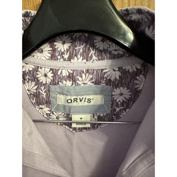 ORVIS Womens 1/4 Zip Pullover Flip Cuff Ribbed Sweater (Lilac, Medium) EUC - Picture 5 of 10